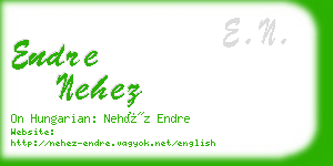 endre nehez business card